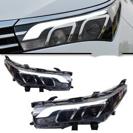 Faros de coche bombilla LED para Toyota Corolla 2014-20 16 faros LED luces de marcha luces antiniebla de haz bi-xenón