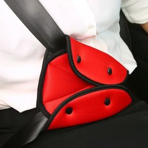 Funda para cinturón de seguridad de coche, almohadilla para cinturón de seguridad triangular ajustable y resistente, Clips, protección para bebés y niños, productos para coche con estilo