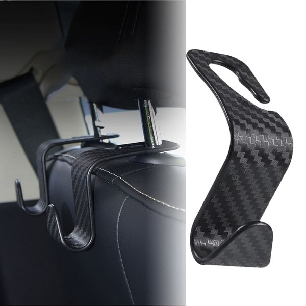 Siège de voiture crochet arrière intérieur Portable cintre stockage universel pour sac sac à main tissu décoration titulaire voiture intérieur accessoires