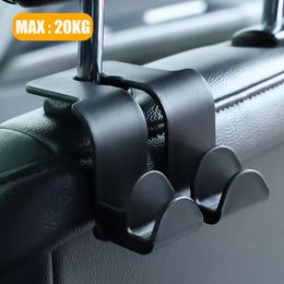 Gancho trasero para asiento de coche, soporte Universal para teléfono móvil, ganchos colgantes de almacenamiento Interior para asiento trasero multifunción portátil