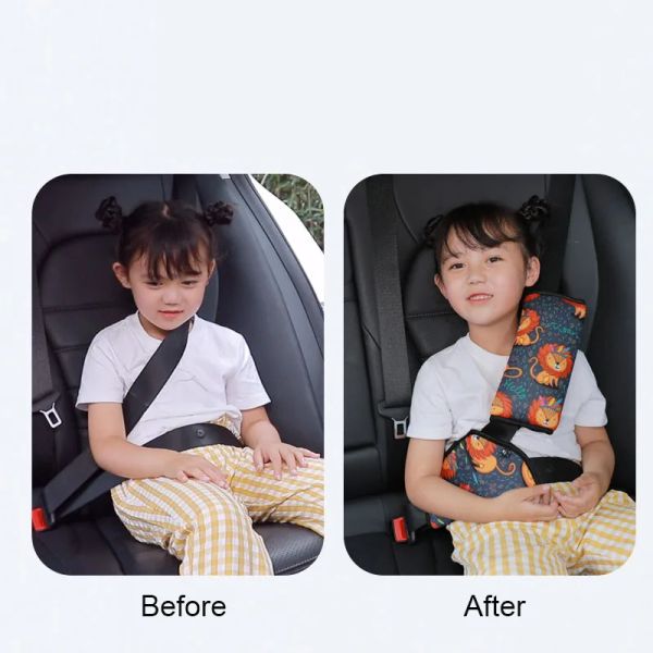 Couvercle de rembourrage de la ceinture de sécurité de la ceinture de sécurité de la voiture pour bébé pour bébés enfants
