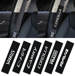 Autocollant de voiture housse de ceinture de sécurité style de voiture pour Toyota corolla chr prado camry rav4 yaris accessoires style de voiture