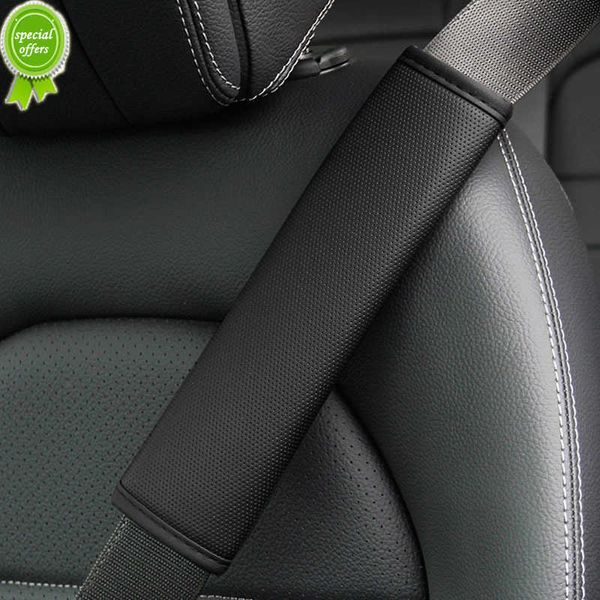 Couverture de ceinture de sécurité de voiture pores Pu respirant universel Auto ceinture de sécurité couvre coussin protecteur ceintures de sécurité Protection des épaules