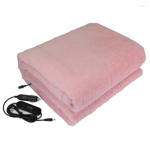 Auto-stoelbekleding 110 70 cm 12V Verwarmde deken Artificial Fleece Electric ingebouwde 65 ° C Thermostaatverwarming voor Camping Home