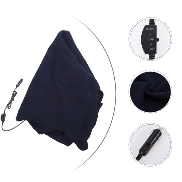 Fundas de asiento de coche, manta de cama de 12 V, accesorios de calefacción electrotérmicos de viaje eléctricos para coche, accesorios de calefacción de 12V