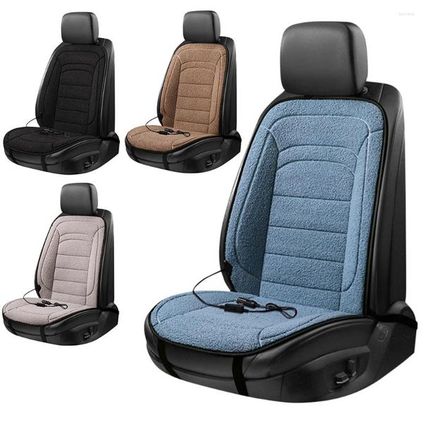 Housses de siège de voiture 12V, coussin chauffant électrique, doux, pour l'hiver, chauffage rapide, contrôle de la température pour le style