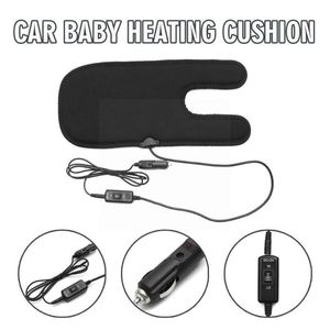 Fundas para asientos de coche, alfombrillas protectoras con calefacción de 12V, almohadillas protectoras para bebés, cojín protector con temperatura ajustable para niños A9V0