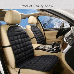 Auto Stoelhoezen 12V Verwarmde Kussenhoes Elektrische Massage Stoel Warme Winter Accessoires Snelle Verwarming Auto-styling1211I