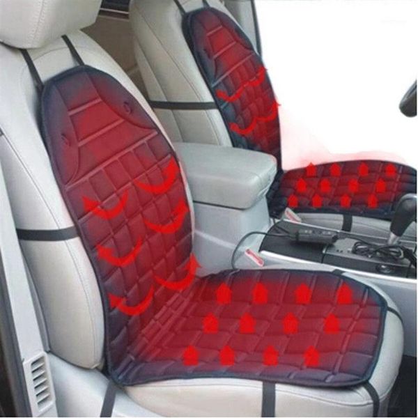 Fundas de asiento de coche, funda de cojín con calefacción de 12V, silla de masaje eléctrica, accesorios cálidos de invierno, estilo de coche de calentamiento rápido 1299e