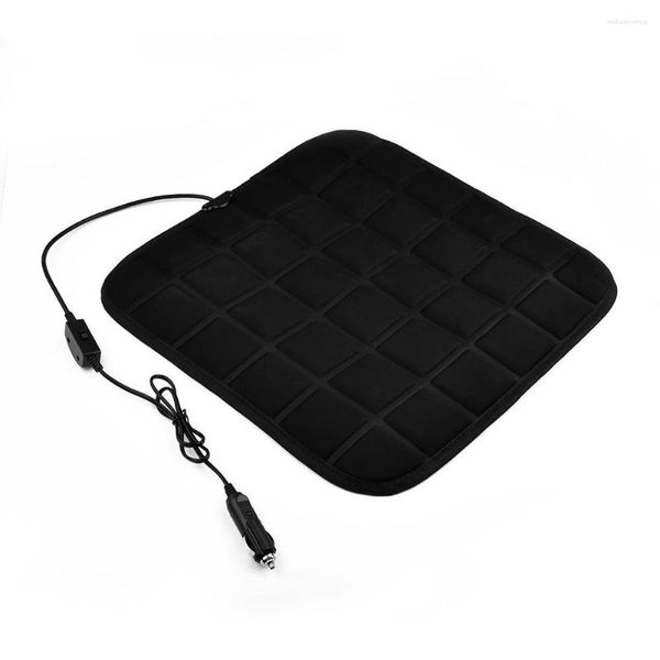 Housses de siège de voiture 1PC 12V housse chauffante coussin coussin chauffant Kit chaud chauffé hiver universel intérieur accessoires pratiques 45x45 cm