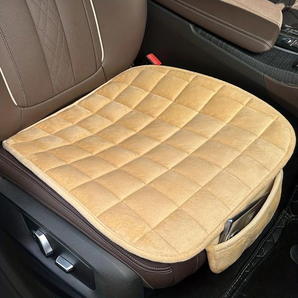 Cubiertas de asiento para el automóvil 1 PC Cushion Memoria de confort premium Seda Wadding Bottom Bottom con bolsillo de almacenamiento