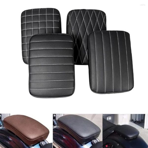 Housses de siège de voiture 1pc ventouse coussin de passager arrière de moto démontage rapide accessoires de Modification de coussin en cuir