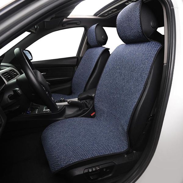 Housses de siège de voiture 1 pièces coussin en maille respirante Cool pour quatre saisons couverture intérieure de luxe de haute qualité la plupart des sièges