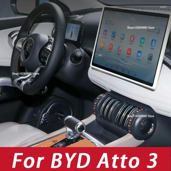 Couvertures de siège d'auto 1PCS pour BYD ATTO 3 YUAN PLUS 2024 BOUTON DE GRAND SILICONE PISTE CENTRAL CONTRÔLE PROTECTION ACCESSOIRES DÉCORATIVES