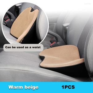 Cubiertas de asiento de coche 2 en 1 Cojín Conductor Memoria Espuma Almohada Protección Cintura Transpirable Aumento Accesorios de cadera