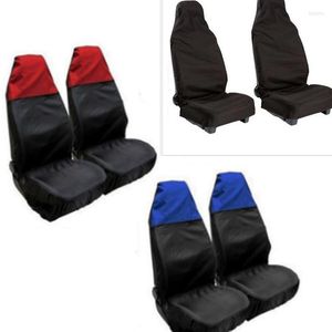 Housses de siège de voiture 2 pièces, couverture universelle, protection avant en nylon anti-poussière et imperméable