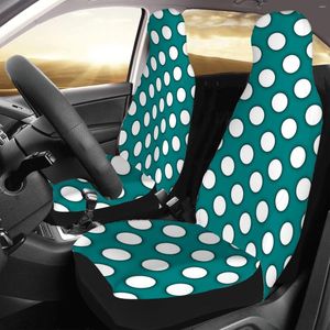 Autostoelhoezen 24 opties Polka Dot-accessoires Set van 2 Universele beschermhoes vooraan