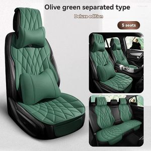 Auto-stoelhoezen 5 stoelen semi-ingesloten volledige lederen deksel voor grote muur M4 Haval H6 Coupe H5H3H2M2 Dazzling Accessories Protector