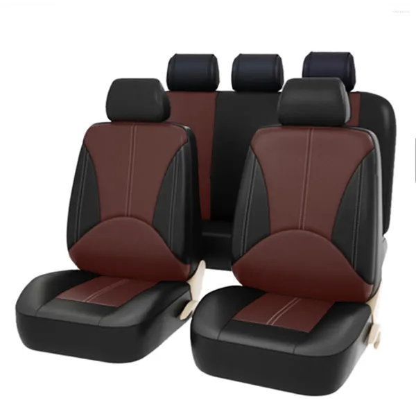 Housses de siège de voiture 5 sièges universels en cuir PU, ensemble de protection pour la plupart des accessoires, pour berline SUV camion