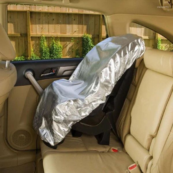 Couvertures de siège de voiture 80x108cm Couverture de pare-soleil pour bébé pour enfants enfants infantile auto sécurité poussette aluminium film pare-soleil anti-poussière protecteur UV