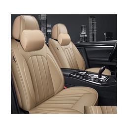 Housses de siège de voiture accessoire ER pour berline Suv durable en cuir de haute qualité cinq sièges ensemble coussin comprenant avant et arrière ERS FL Ered Dhtlc