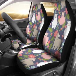 Housses de siège de voiture, ensemble de 2 housses imprimées à motif Floral alpaga, accessoires, tapis