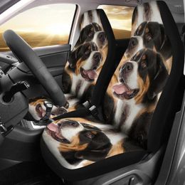 Housses de siège de voiture Amazing Greater Swiss Mountain Dog Print Set 2 Pc Accessoires Cover