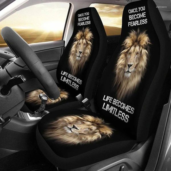 Housses de siège de voiture, housse de protection à imprimé Animal, modèle Lion, adapté à toutes sortes de modèles, quatre saisons générales