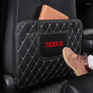 Autostoelhoezen Anti-kick Pad Bescherming Decor Voor 3008 Lederen Aangepaste Cover Set Luxe Accessoires