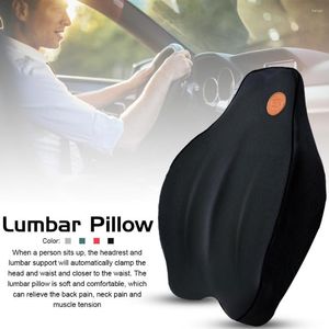 Fundas de asiento de coche, cojín automático de espuma viscoelástica, almohada de soporte Lumbar, respaldo ortopédico de malla transpirable para silla de oficina