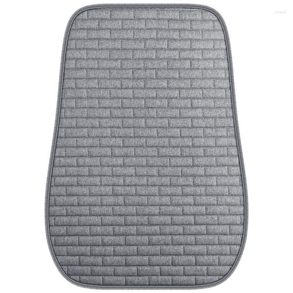 Housses de siège de voiture Auto Interio Accessor Black Grey Lin Cover Protector Back Mat For All Automobile