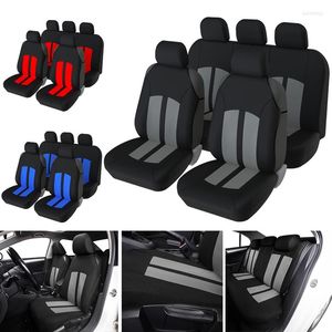 Fundas para asientos de automóvil AUTOYOUTH Automóviles Cubierta completa Juego de estilo de camiseta Tela gris - Ajuste universal