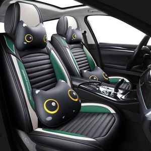 Auto -stoelbedekkingen zwart voor E39 F10 E60 F30 E46 E36 X1 E84 E90 Serie 1 E87 F20 Tuning X5 E53 E70 CoverScarcar