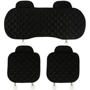 Auto -stoelbekleding Zwarte set Ademend Universal Auto Cover Automobile voorrug Beveiliging Pads Kussen Interieur Accessoires