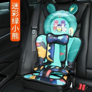 Auto -stoelafdekkingen Geboren stoel met riemreiskussen baby's comfortabele fauteuil draagbare verstelbare kinderwagenaccessoires