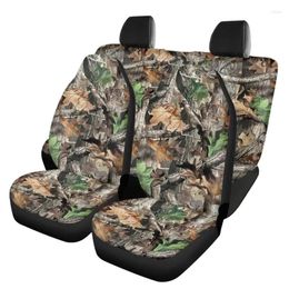 Autostoelhoezen Camouflagehoes Voor Achter Achter 5 Universeel Fit Meest Auto Kussenbeschermer Outdoor Jacht Camping Vissen