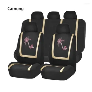 Couvre le siège d'auto Carnong Laddy universel confortable doux pour sièges femmes femmes mignons chaussures de danse peinture rose accessoires intérieurs auto