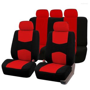 Auto-stoelafdekkingen Carnong trunck deksel Volledige set comfortabele zachte winter anti-cool 5 of 7-zits stof lichtgewicht interieur accessoire