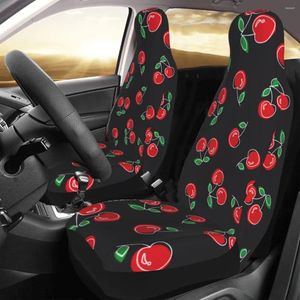 Housses de siège de voiture cerise, housse universelle de protection, accessoires d'intérieur pour SUV, coussin/housse en Polyester pour la pêche