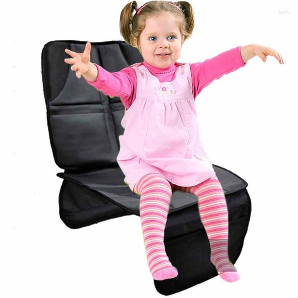 Fundas de asiento de coche para niños y niños, lámina protectora de seguridad para niños, alfombrilla, Protector automático para bebés, fácil instalación, diseño humanizado