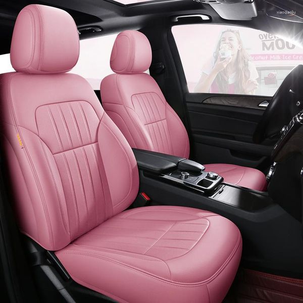 Housses de siège de voiture pour Tucson 2023 I30 Kona coupé Creta style complet Auto accessoires intérieurs en cuir véritable