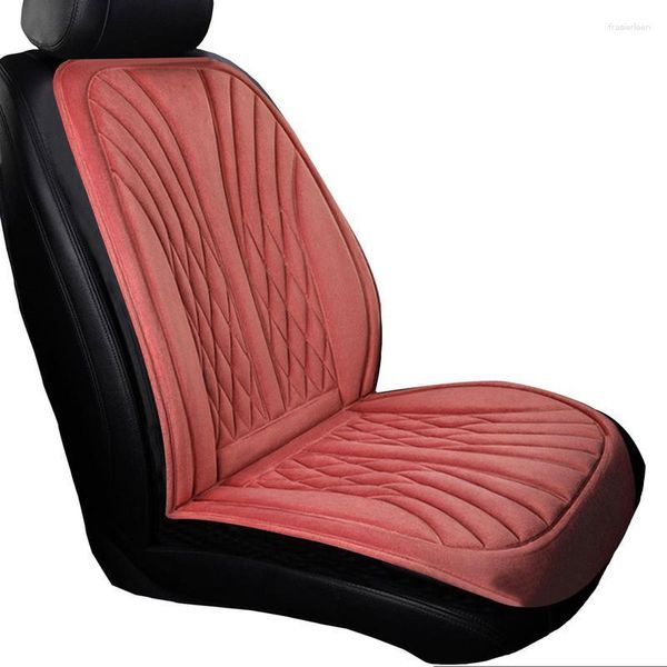 Fundas de asiento de coche, funda calefactable Comfort Auto con 3 engranajes ajustables, almohadilla de calefacción para silla cálida y acogedora para la mayoría de los coches de 12-24V