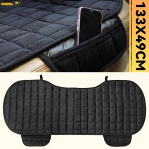 Housses de siège de voiture couverture arrière flocage tissu coussin non coulissant hiver Auto protecteur tapis tapis garder au chaud universel Fit camion Suv VanCar