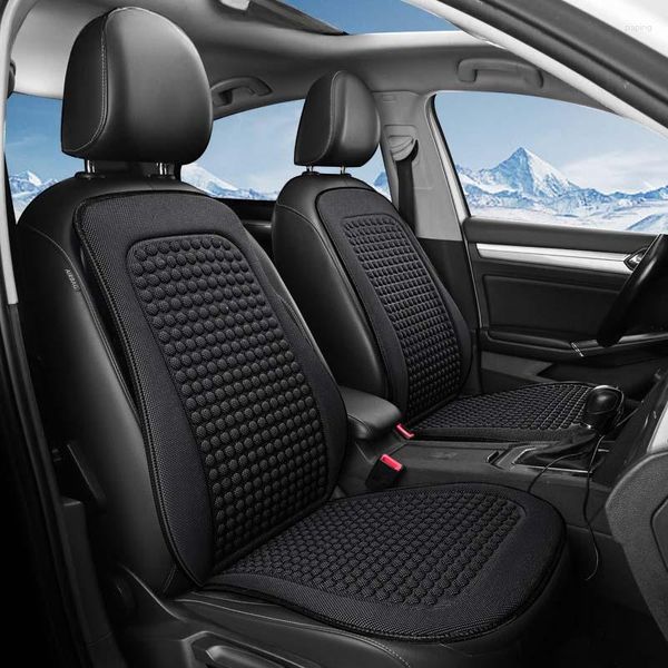 Fundas de asiento de coche Cojín de tela transpirable Almohadilla de masaje delantera y trasera Protector interior de automóviles universal