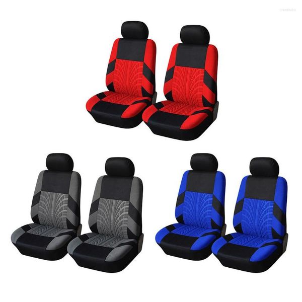 Fundas de asiento de coche, funda de cojín con detalle de pista de neumático, Protector automático, almohadilla de tela para vehículo de automóvil