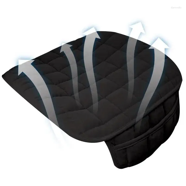 Fundas de asiento de coche Cojín para almohadilla suave Cubierta cálida impermeable Protectores de conductor Transpirable