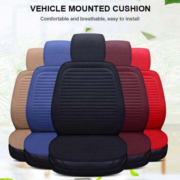 Housses de siège de voiture Coussins Universal Cotton Linen Non Slide Seats Cover Waterproof For Most Cars CSL2023