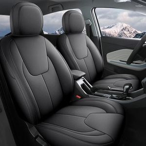 Couvertures de siège d'auto Accessoires Ajustement personnalisés de qualité supérieure en cuir spécifique pour Chery Tiggo 3X avec ensemble complet avant et arrière