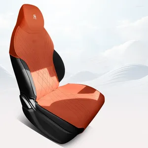 Auto -stoelhoezen Custom voor BYD Atto 3 Yuan Plus 2024 Suede Leather Protective Cover Auto Interior Accessoires