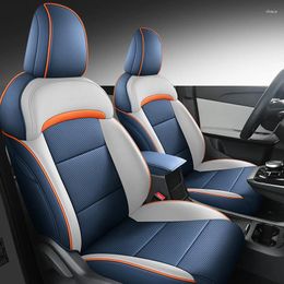 Couvertures de siège d'auto Ensemble complet personnalisé pour Mg 4 Mg4 EV Mulan 2024 Couvrairement en cuir Couvrairement les accessoires intérieurs auto